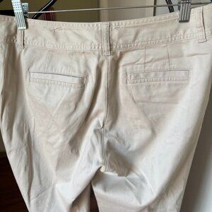 J JILL PANTS STRETCH CLASSIC SIZE 6 BEIGE STRAIGHT